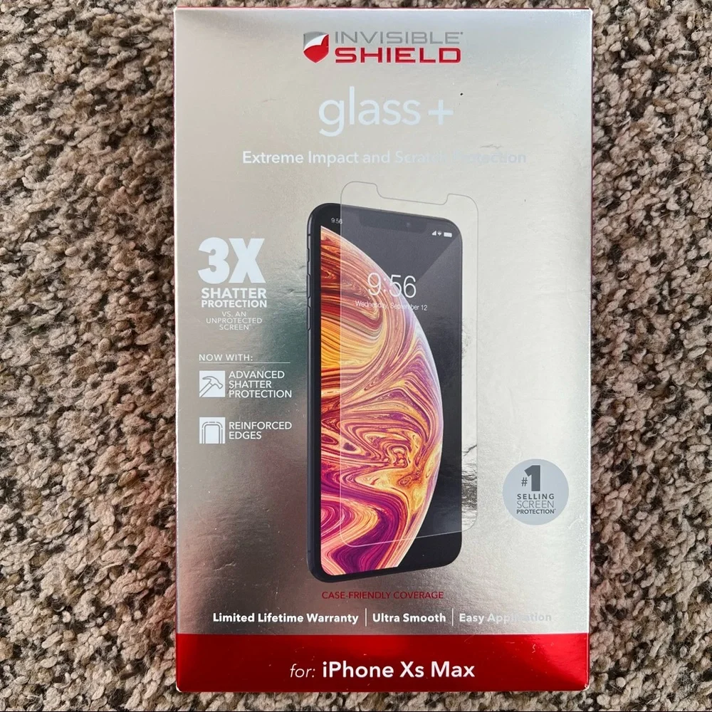 ZAGG - InvisibleShield Glass+ Screen Protector - Apple iPhone Xs MAX